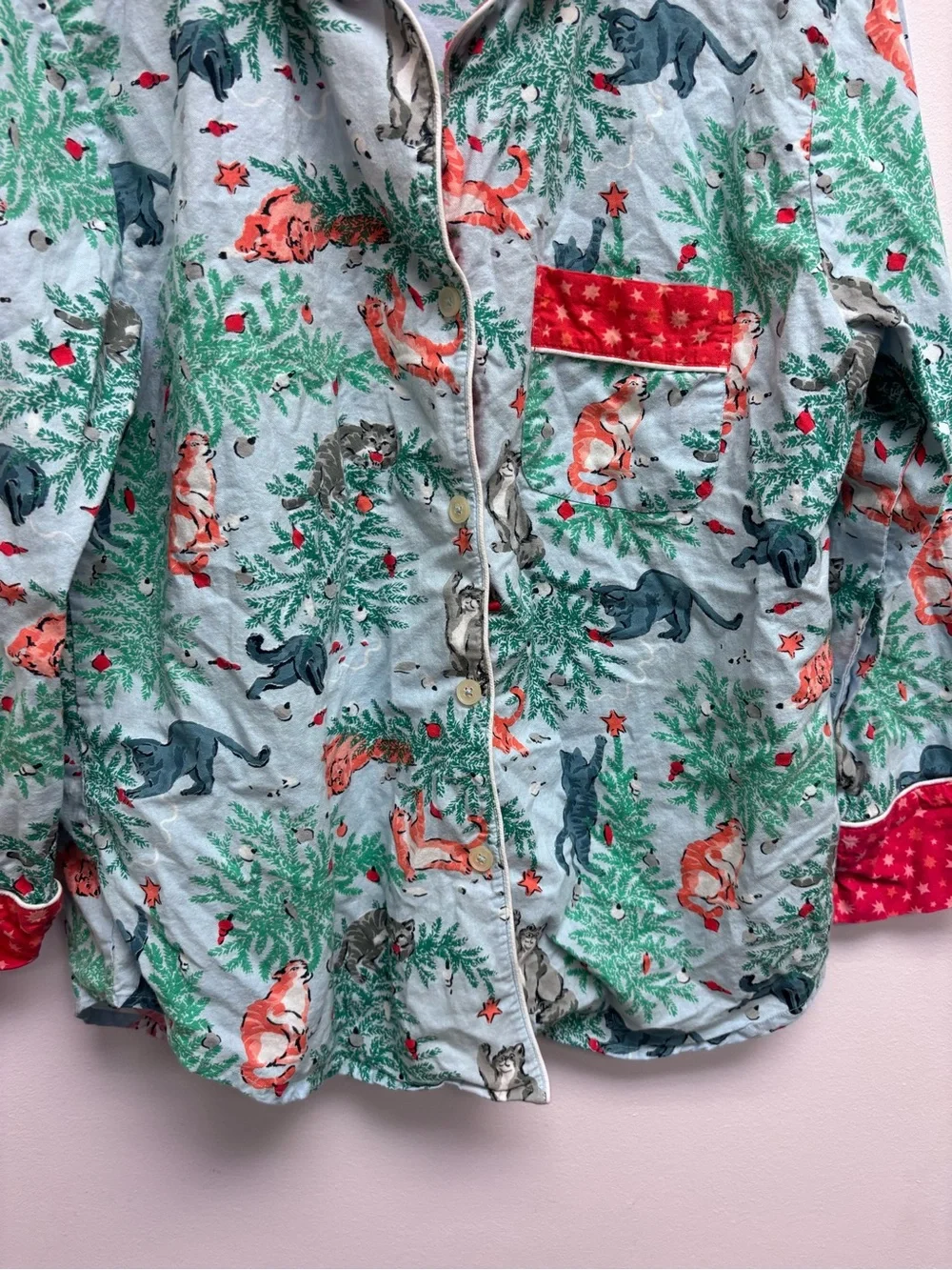 Printfresh Christmas Frisky Firs Pajama Top
